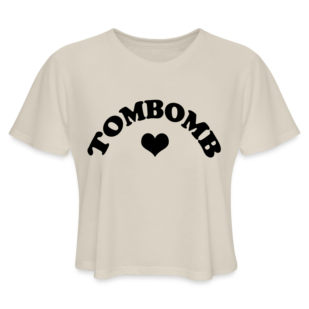 LOVEY CROP TEE - dust