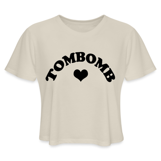 LOVEY CROP TEE - dust