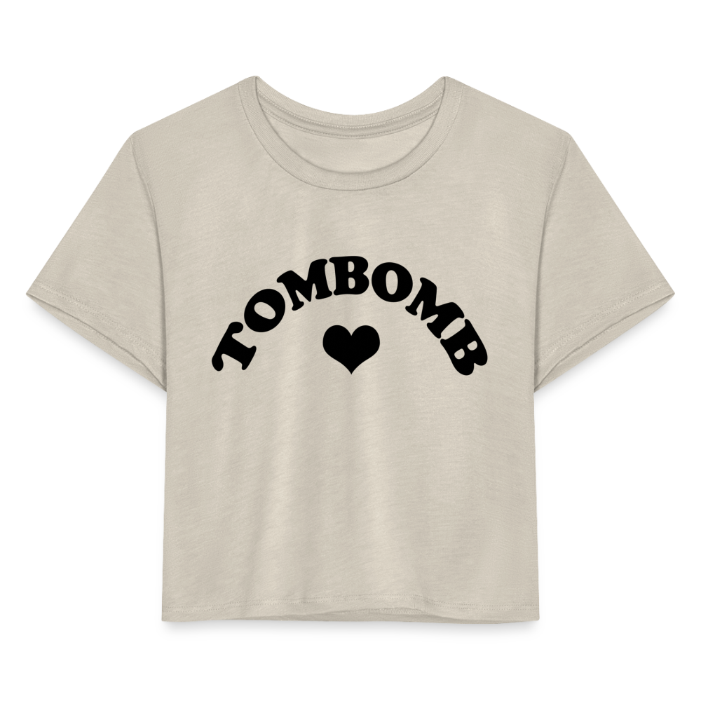 LOVEY CROP TEE - dust