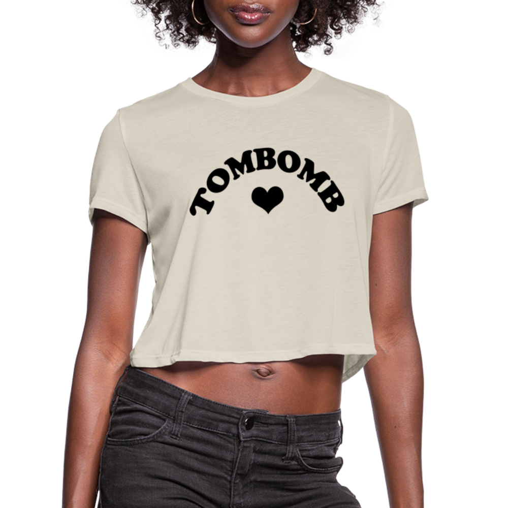 LOVEY CROP TEE - dust