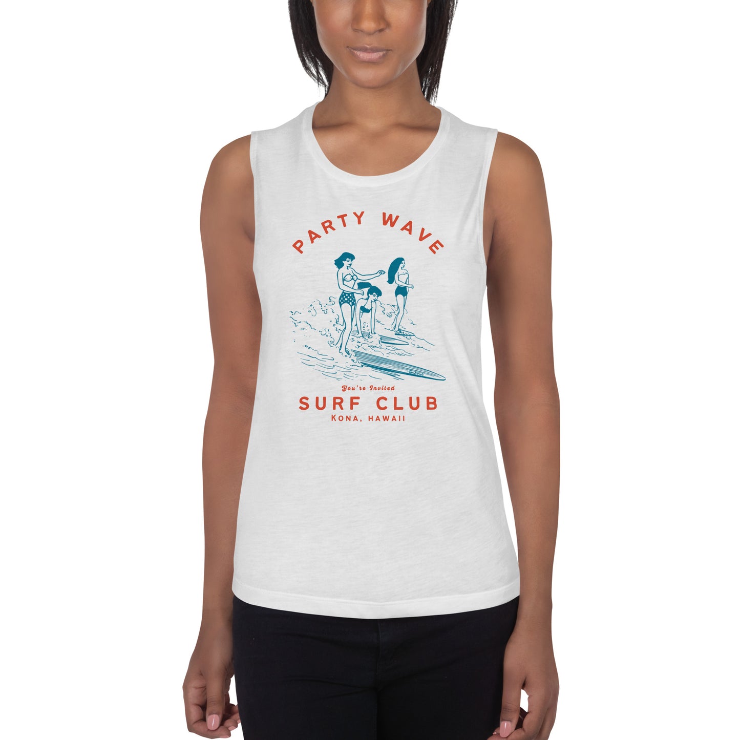 PARTY WAVE MUSCLE TEE